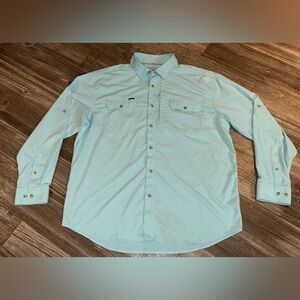 Poncho Outdoors "The Original" long-sleeve Teal Green Color Sz XL